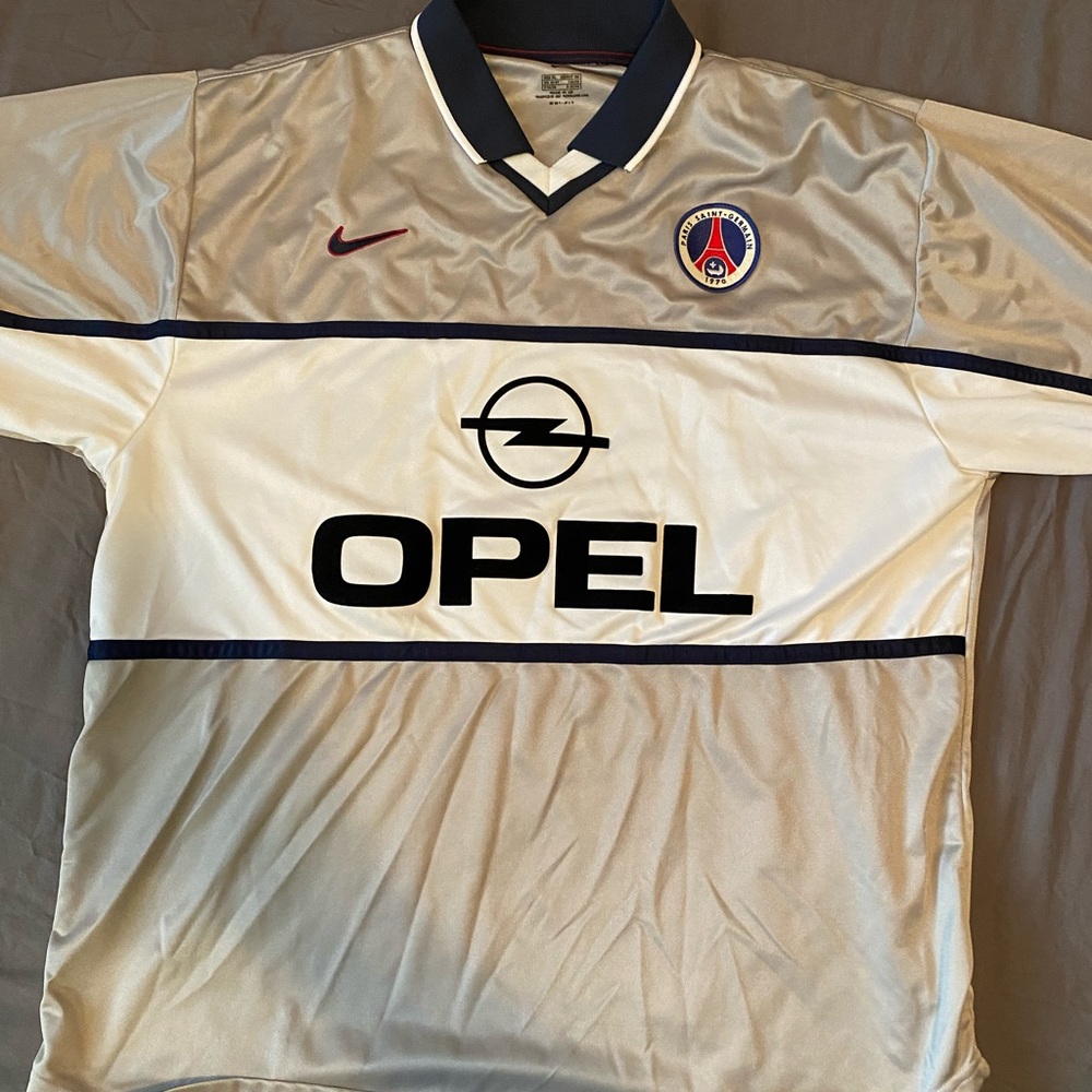 PSG soccer jersey 2001 OPEL sponsored